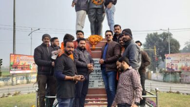 Photo of बजरंग दल कार्यकर्ताओ ने सुभाष चंद्र बोस जी की प्रतिमा पर माल्यार्पण किया