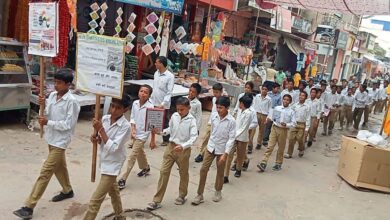 Photo of पीएमश्री रावमावि बावल के विद्यार्थियों ने निकाली मतदाता जागरूकता रैली