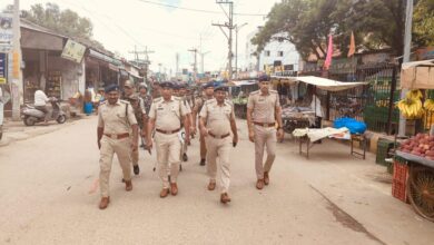 Photo of विधानसभा चुनाव दृष्टिगत रेवाड़ी पुलिस का फ्लैग मार्च अभियान निरंतर जारी, अभियान तहत बावल क्षेत्र में निकाला गया फ्लैग मार्च