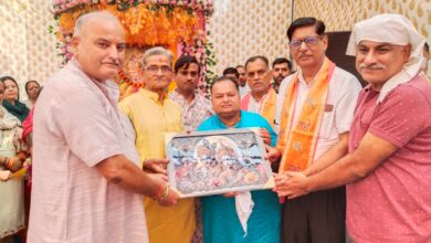 Photo of कृष्णानगर के श्री कृष्णा मन्दिर की सप्तम दिवस की प्रभातफेरी का हुआ स्वागत