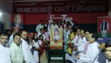Photo of इतिहास की प्रसिद्ध शासिका राजमाता अहिल्याबाई होल्कर जी की 300वीं जयंती जनपद शाहजहांपुर बिजलीपुरा स्थित समाजवादी पार्टी के जिला कार्यालय पर मनाई