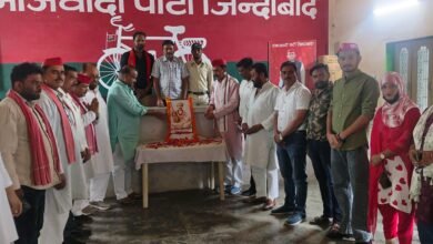 Photo of अखिलेश यादव जी के निर्देशानुसार पिछड़ों, दलितों, गरीबों तथा शोषितों को जागृत करने वाले संत शिरोमणि नामदेव जी की जयन्ती जनपद शाहजहांपुर बिजलीपुरा स्थित समाजवादी पार्टी के जिला कार्यालय पर मनाई