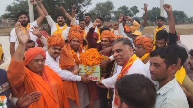 Photo of रेजांगला शहादत माटी कलश यात्रा ने राजस्थान से हरियाणा में किया प्रवेश