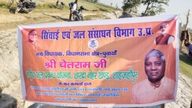 Photo of सिंचाई एवं जल संसाधन विभाग उत्तर प्रदेश की ओर से राष्ट्रीय जल प्रबंधन योजना शारदा नहर खण्ड शाहजहांपुर द्वारा जनपद शाहजहांपुर में रवि 1433 फसली वर्ष 2025-26 के अंतर्गत नहरों की सिल्ट सफाई/स्क्रेपिंग के कार्यों का शुभारंभ