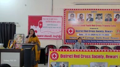 Photo of यूथ रेड क्रॉस शिविर का दूसरा दिन स्वास्थ्य जागरूकता को समर्पित