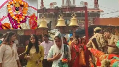 Photo of भक्ति के रंग में डूबा मैनपुरी: माँ शैलपुत्री के जयकारों से गूँजे मंदिर, शीतला माता धाम पर उमड़ा जनसैलाब