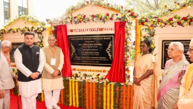 Photo of महामहिम राष्ट्रपति जी ने फीता काटकर रामकृष्ण मिशन अस्पताल स्थित नंद किशोर सोमानी ऑन्कोलॉजी ब्लॉक का किया उद्घाटन