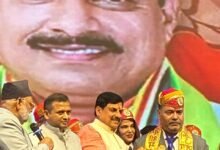 Photo of Amit Swami awarded by the Chief Minister of Madhya Pradesh Dr Mohan Yadav 