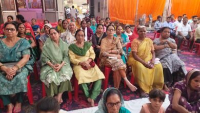 Photo of रामचरण लाल धर्मशाला में आयोजित हरिकथा का तीसरा दिवस