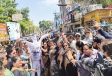 Photo of महिला आरक्षण विधेयक पर भाजपा का प्रदर्शन, विपक्ष के खिलाफ नारेबाजी