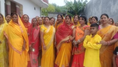 Photo of निकाली गई भव्य कलश यात्रा,भक्ति भजन में थिरके भक्तगण