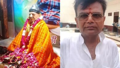 Photo of बाबा नीम करौली प्रतिमा की प्राण प्रतिष्ठा दादी रानी सती मंदिर छोटा चौक मे गूंज उठा जयकारों से धाम