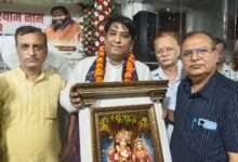 Photo of कृष्णानगर कॉलोनी स्थित श्रीकृष्ण मंदिर में आयोजित हुई भजन संध्या
